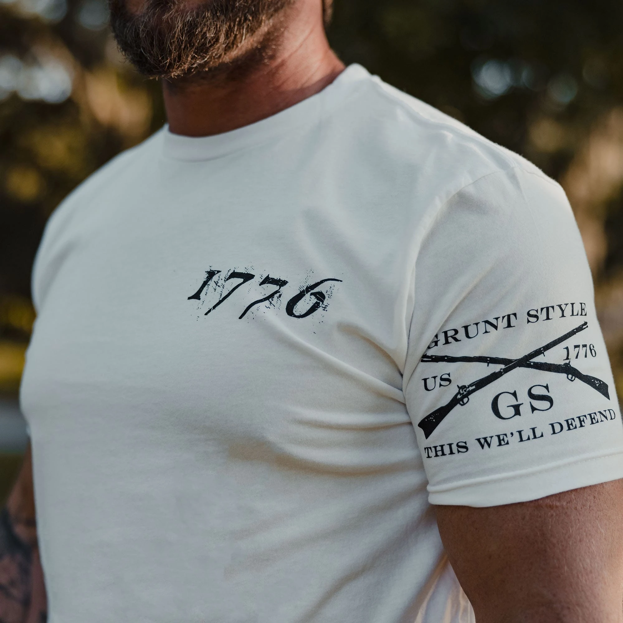 1776 Flag T-Shirt - White 5 1776 Flag T-Shirt - White - Image 3