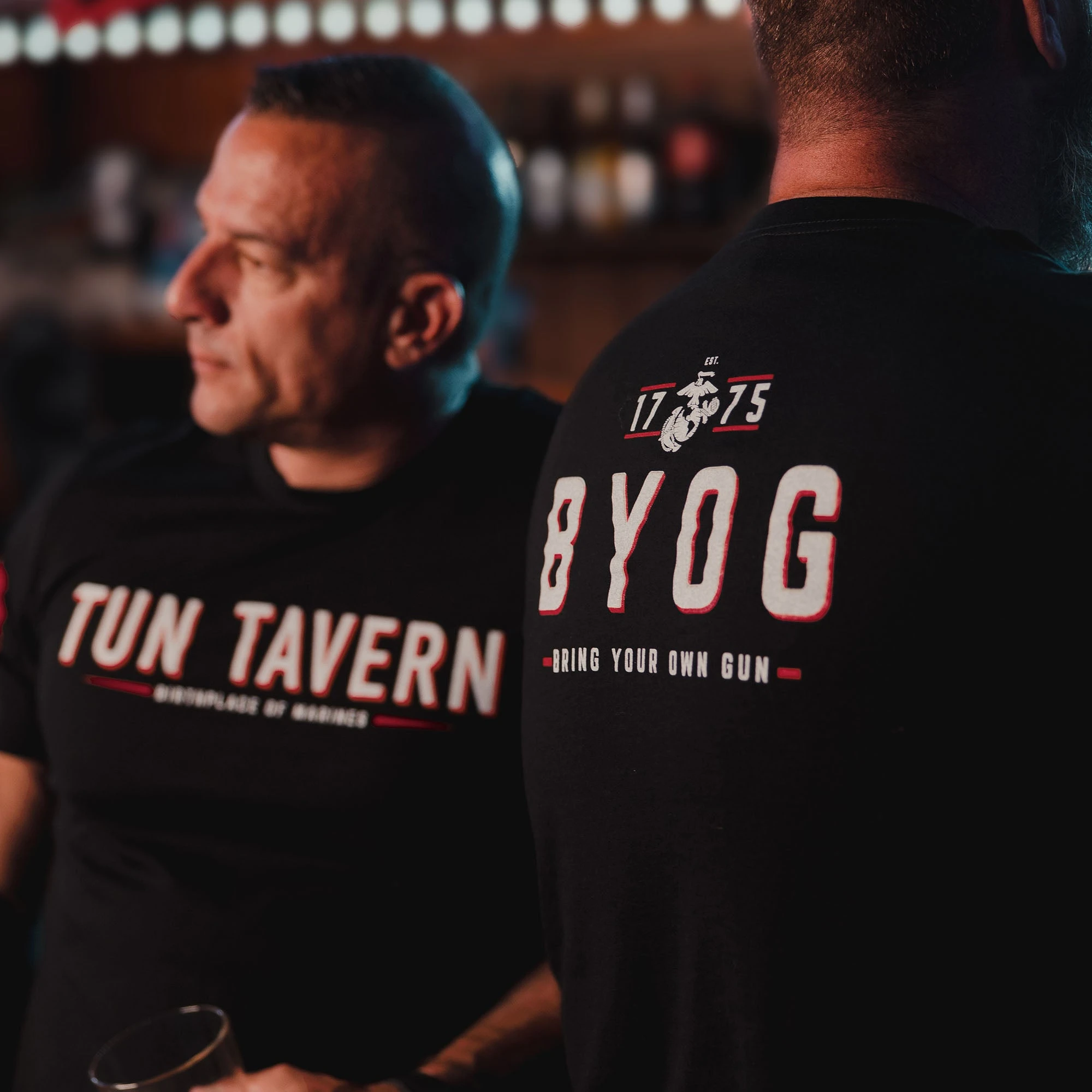 USMC - Tun Tavern - B.Y.O.G. T-Shirt - Black 4 USMC - Tun Tavern - B.Y.O.G. T-Shirt - Black - Image 2