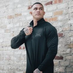 Men's 1/4 Zip - Black