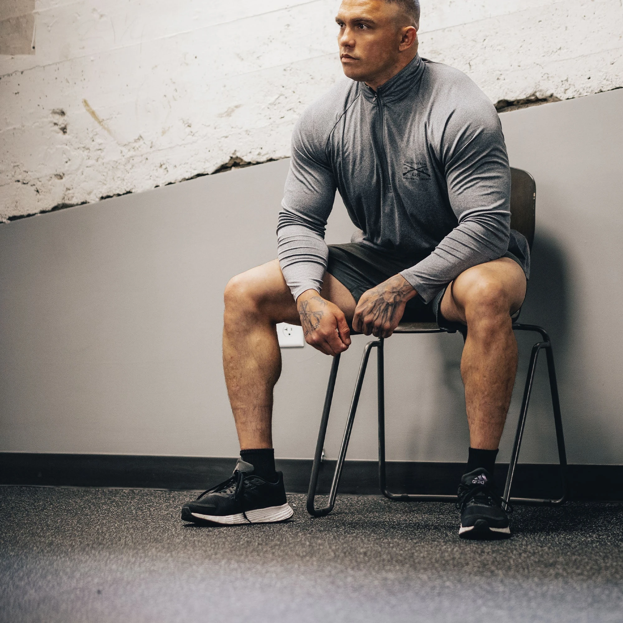 Men's 1/4 Zip - Heather Gray 3 Men's 1/4 Zip - Heather Gray