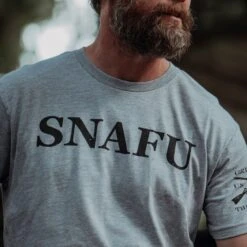 SNAFU T-Shirt - Heather Gray -Grunt Style Sales BlankPoster 2000x2000 copy5 GS5356 SNAFU HeatherGray