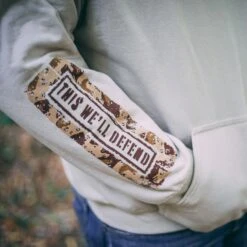 This We'll Defend Sleeve Hoodie - Desert Camo -Grunt Style Sales BlankPoster 2000x2000 copy7 GS5194 ThisWe llDefendSleeveDesertCamoHoodie