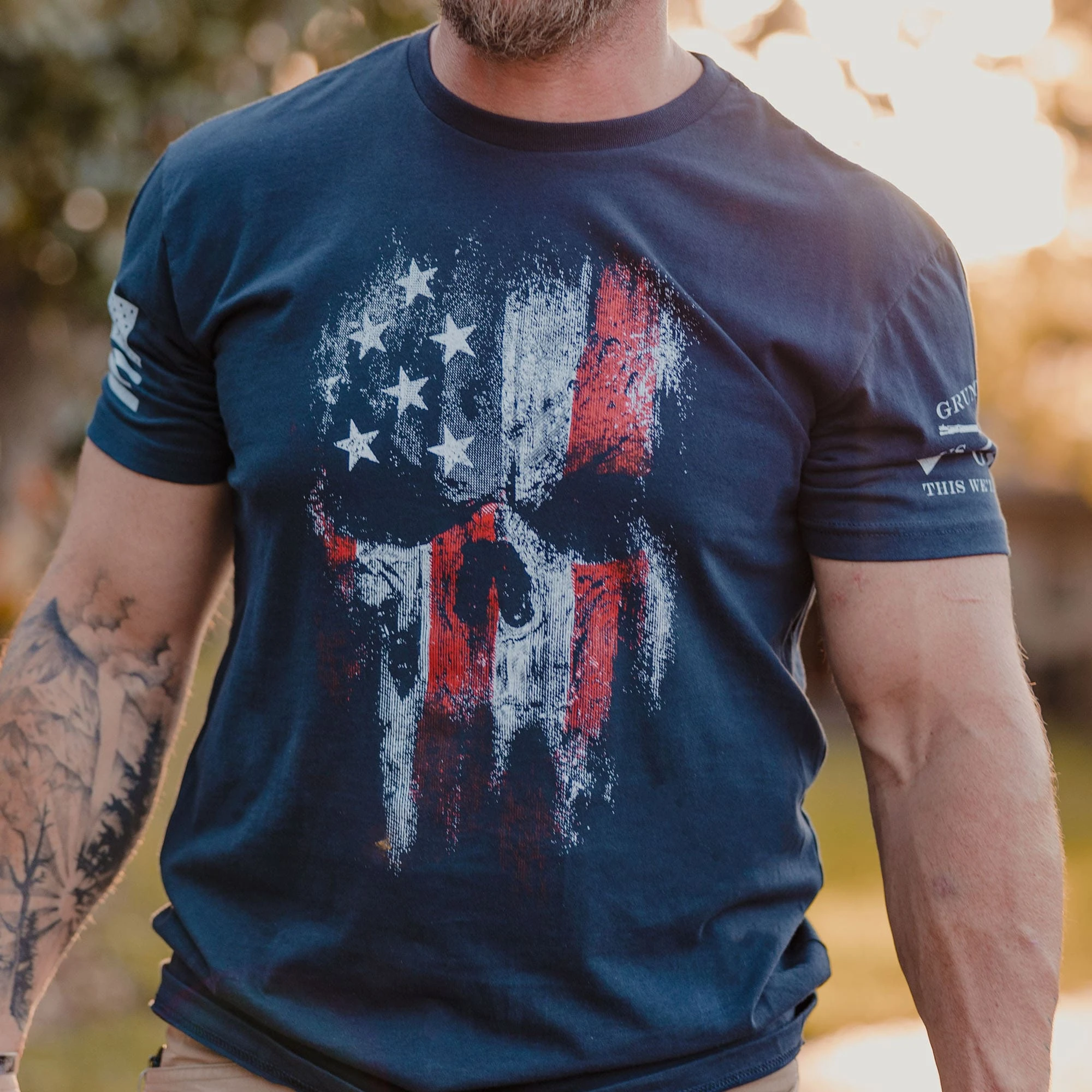 American Reaper 2.0 T-Shirt - Midnight Navy 4 American Reaper 2.0 T-Shirt - Midnight Navy - Image 2