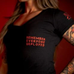 Women's R.E.D. All Forces V-Neck - Black 11 Women's R.E.D. All Forces V-Neck - Black -Grunt Style Sales BlankPoster 2000x2000 copy min