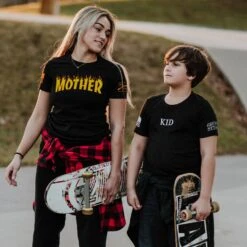 Women's Thrasher Mom Slim Fit T-Shirt - Black -Grunt Style Sales BlankPoster 2000x2000 copy GS5464 ThrasherMomWomen sSlimFitTee Black