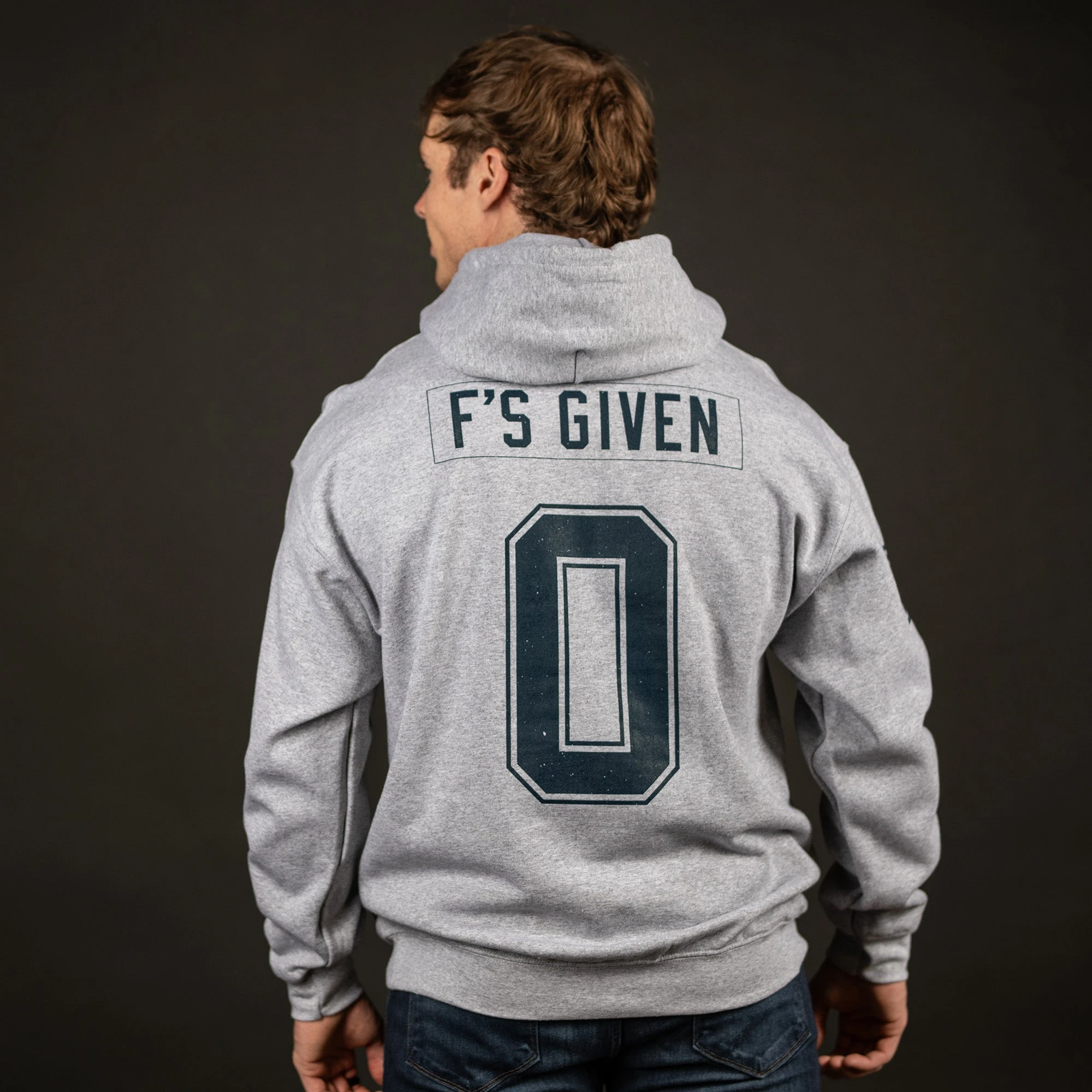 Zero F's Given Hoodie - Sport Grey 4 Zero F's Given Hoodie - Sport Grey - Image 2