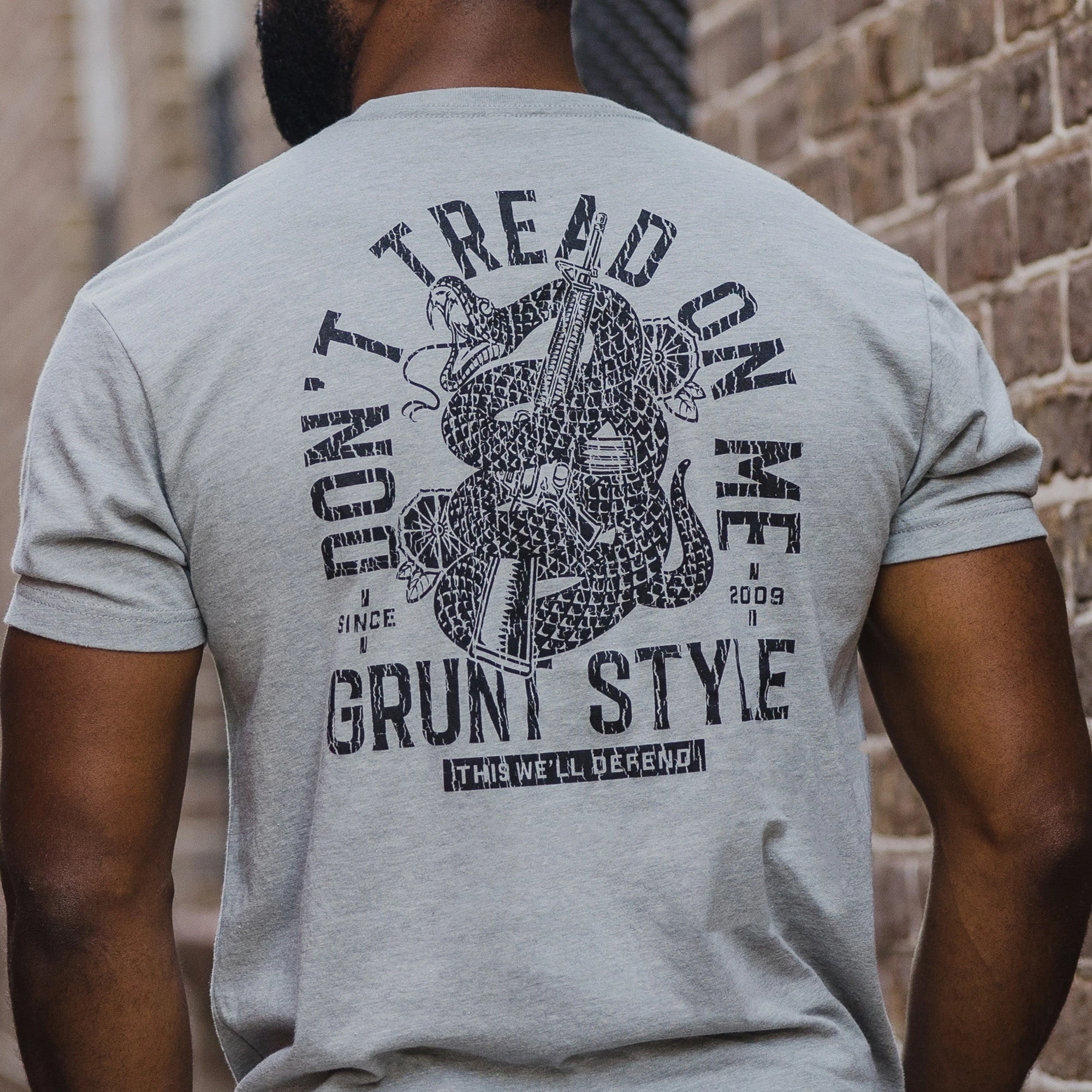 Don't Tread On Me 2A T-Shirt - Dark Heather Gray 4 Don't Tread On Me 2A T-Shirt - Dark Heather Gray - Image 2