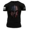 American Spartan 2.0 T-Shirt - Black 1 American Spartan 2.0 T-Shirt - Black -Grunt Style Sales GS1684 STANDARD WEB READY front