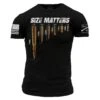 Size Matters T-Shirt - Black 1 Size Matters T-Shirt - Black -Grunt Style Sales GS2563 STANDARD WEB READY front