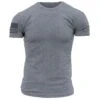 Basic Crew T-Shirt - Dark Heather Grey -Grunt Style Sales GS2648 Basic Crew Dark Heather Grey Mens WEBREADY