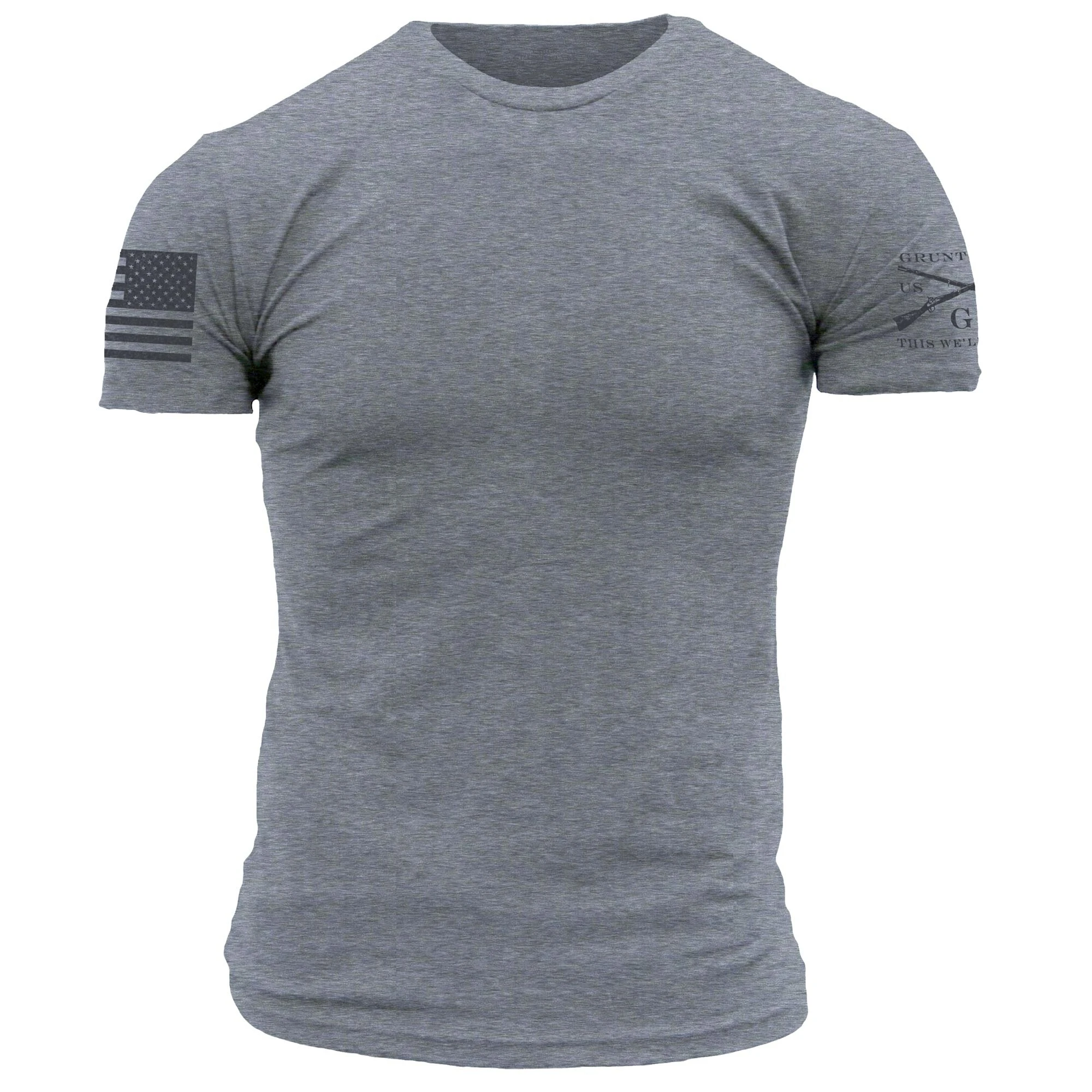 Basic Crew T-Shirt - Dark Heather Grey 3 Basic Crew T-Shirt - Dark Heather Grey