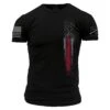 Red Line Flag T-Shirt - Black 2 Red Line Flag T-Shirt - Black -Grunt Style Sales GS2757 Red Line Flag WEB READY