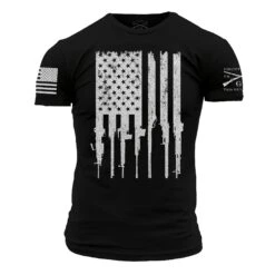 Rifle Flag T-Shirt - Black