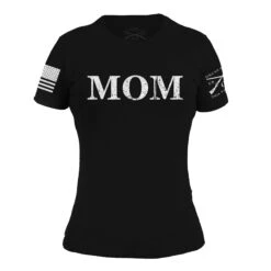 Women's Mom Defined T-Shirt - Black -Grunt Style Sales GS2782 Mom Defined WEB READY Front