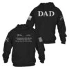 Dad Defined Hoodie - Black 1 Dad Defined Hoodie - Black -Grunt Style Sales GS2824 DadDefinedHoodie WEB READY Both