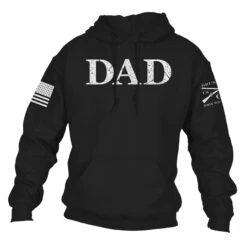 Dad Defined Hoodie - Black -Grunt Style Sales GS2824 DadDefinedHoodie WEB READY Front