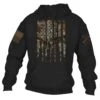 Realtree Edge® Rifle Flag Hoodie - Black -Grunt Style Sales GS3652 Realtree Edge Rifle Flag Hoodie WEB READY