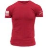 Basic Crew T-Shirt - Red -Grunt Style Sales GS3860 WEBREADY JPG