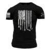 Dad Flag T-Shirt - Black -Grunt Style Sales GS4142 Dad Flag WEB READY 2 min