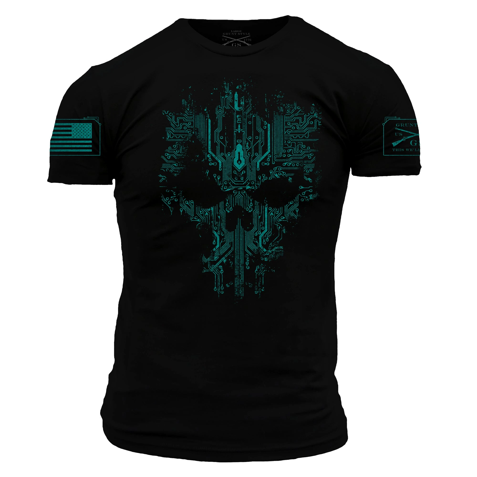 Circuit Skull T-Shirt - Black 3 Circuit Skull T-Shirt - Black