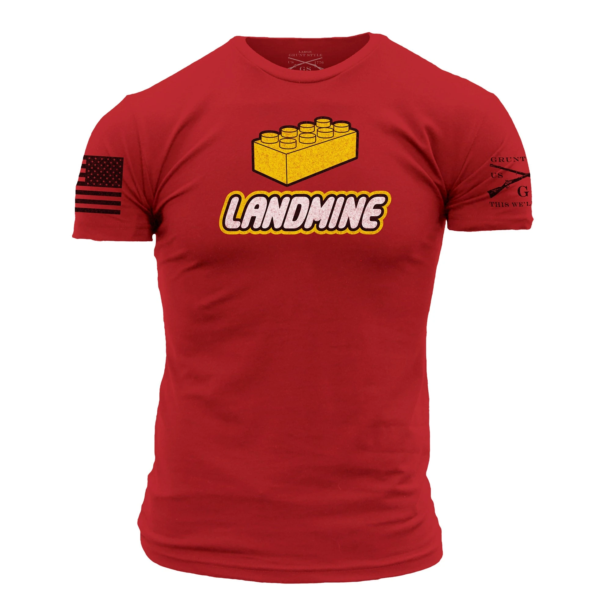 Landmine T-Shirt - Red 3 Landmine T-Shirt - Red