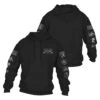 Grunt Style Patch Pullover Hoodie - Black -Grunt Style Sales GS4542 GruntStylePatchHoodie Black WEB READYBOTH