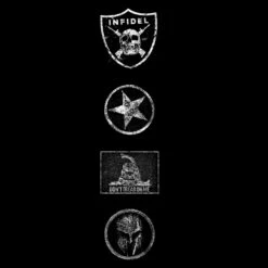 Grunt Style Patch Pullover Hoodie - Black -Grunt Style Sales GS4542 GruntStylePatchHoodie Black WEB READYLSLEEVEART