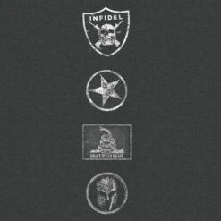 Patch Hoodie - Dark Heather -Grunt Style Sales GS4543 GruntStylePatchHoodie DarkHeather WEBREADYLSLEEVEART