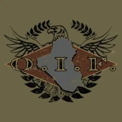 O.I.F. Veteran T-Shirt - Military Green 10 O.I.F. Veteran T-Shirt - Military Green -Grunt Style Sales GS4583 O.I.F.Veteran STANDARD WEB READYARTFLB