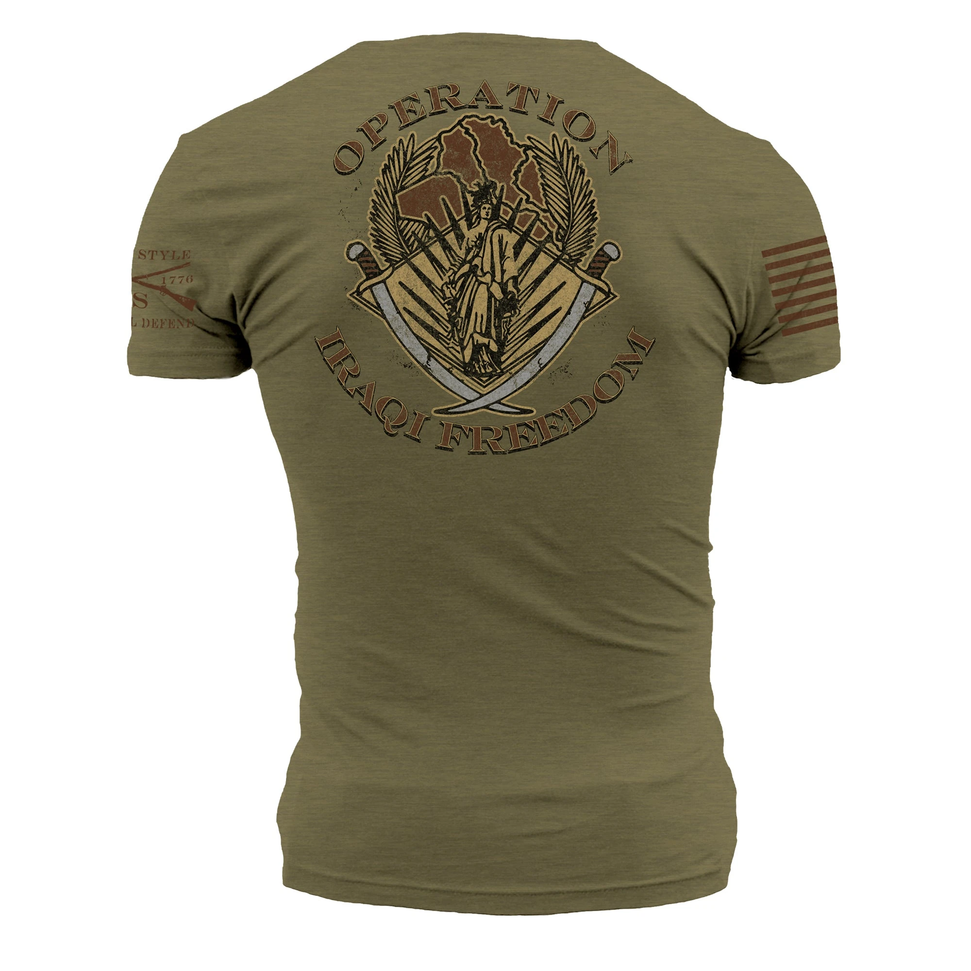 O.I.F. Veteran T-Shirt - Military Green 7 O.I.F. Veteran T-Shirt - Military Green - Image 5