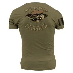 O.E.F. Veteran T-Shirt - Military Green -Grunt Style Sales GS4596 O.E.F.Veteran STANDARD WEB READYB