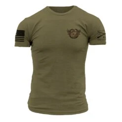 O.E.F. Veteran T-Shirt - Military Green -Grunt Style Sales GS4596 O.E.F.Veteran STANDARD WEB READYF