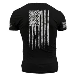 Veteran Flag T-Shirt - Black 15 Veteran Flag T-Shirt - Black -Grunt Style Sales GS4755 STANDARD WEB READY back