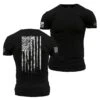 Veteran Flag T-Shirt - Black -Grunt Style Sales GS4755 STANDARD WEB READY both