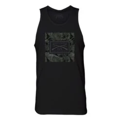 Men's Death Flower Logo Tank - Black