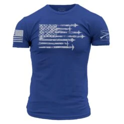 By Air Flag T-Shirt - Blue