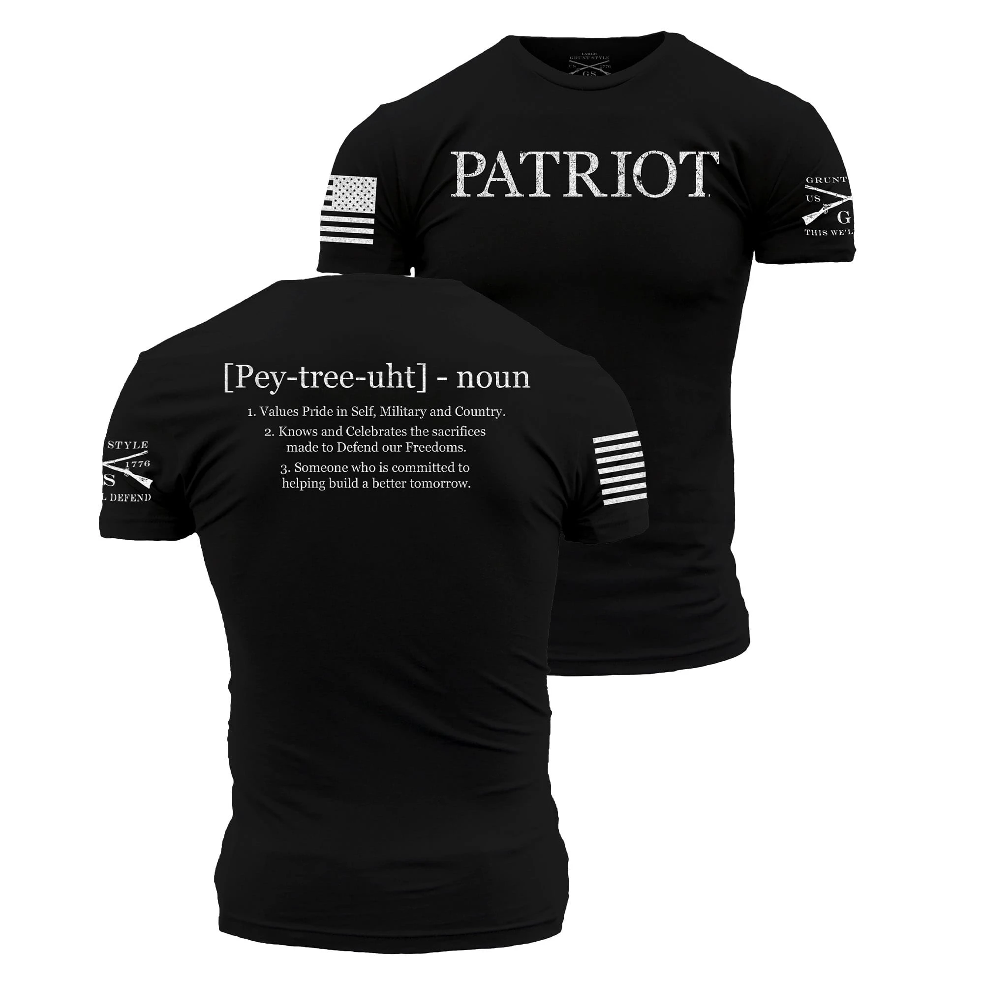 Patriot Defined T-Shirt - Black 3 Patriot Defined T-Shirt - Black