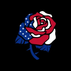 Women's Freedom Rose V-Neck - Black 14 Women's Freedom Rose V-Neck - Black -Grunt Style Sales GS4897 FreedomRose STANDARD WEB READY 2021artonlyflb min