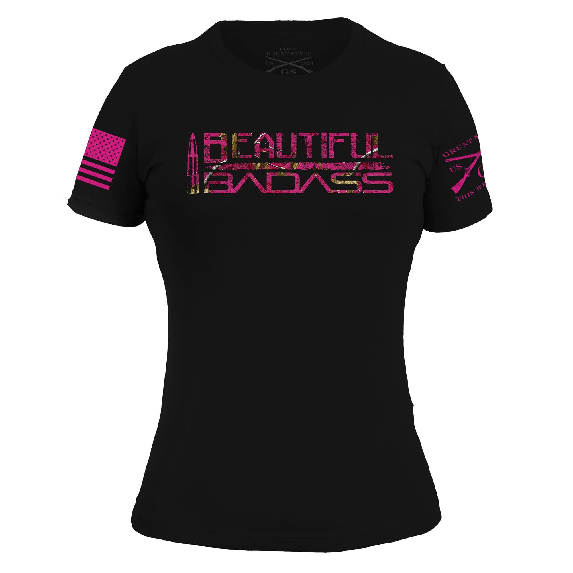 Women's Realtree Xtra® - Beautiful Badass T-Shirt - Black 4 Women's Realtree Xtra® - Beautiful Badass T-Shirt - Black - Image 2