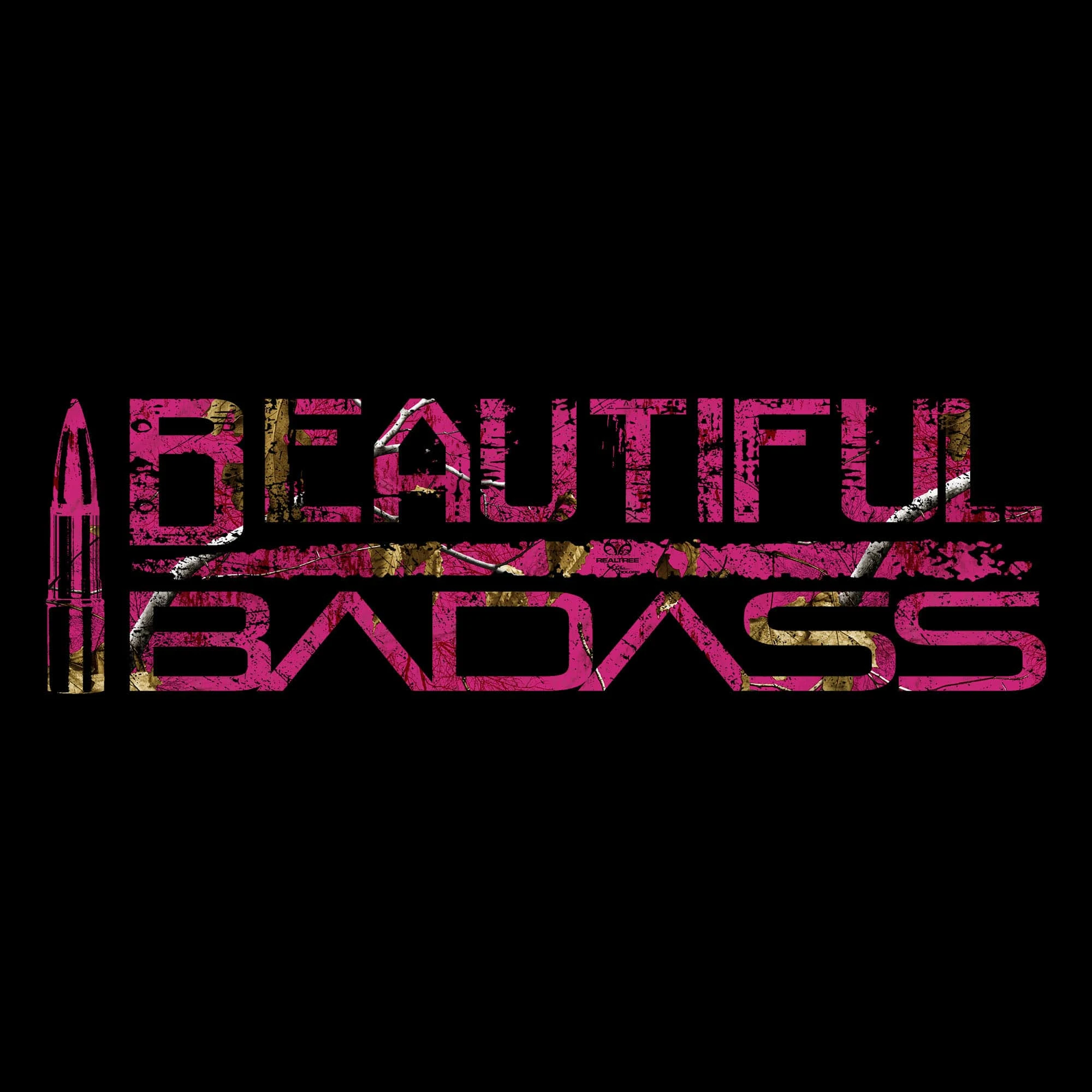 Women's Realtree Xtra® - Beautiful Badass T-Shirt - Black 7 Women's Realtree Xtra® - Beautiful Badass T-Shirt - Black - Image 5