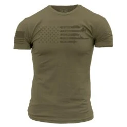 Always Forward Flag T-Shirt - Military Green