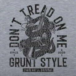 Don't Tread On Me 2A T-Shirt - Dark Heather Gray 17 Don't Tread On Me 2A T-Shirt - Dark Heather Gray -Grunt Style Sales GS4996 Don tTreadOn STANDARD WEB READY 2021bkartonly min