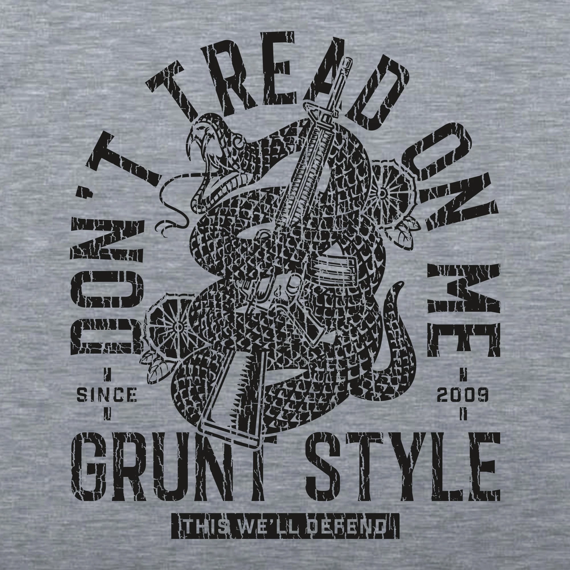 Don't Tread On Me 2A T-Shirt - Dark Heather Gray 9 Don't Tread On Me 2A T-Shirt - Dark Heather Gray - Image 7