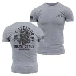 Don't Tread On Me 2A T-Shirt - Dark Heather Gray