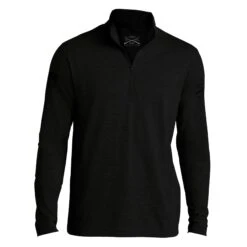 Men's This We'll Defend Triblend 1/4 Zip Pullover - Black -Grunt Style Sales GS5049 ThisWe llDefendBlackTriblend1 4ZipPullover STANDARD WEB READY front min