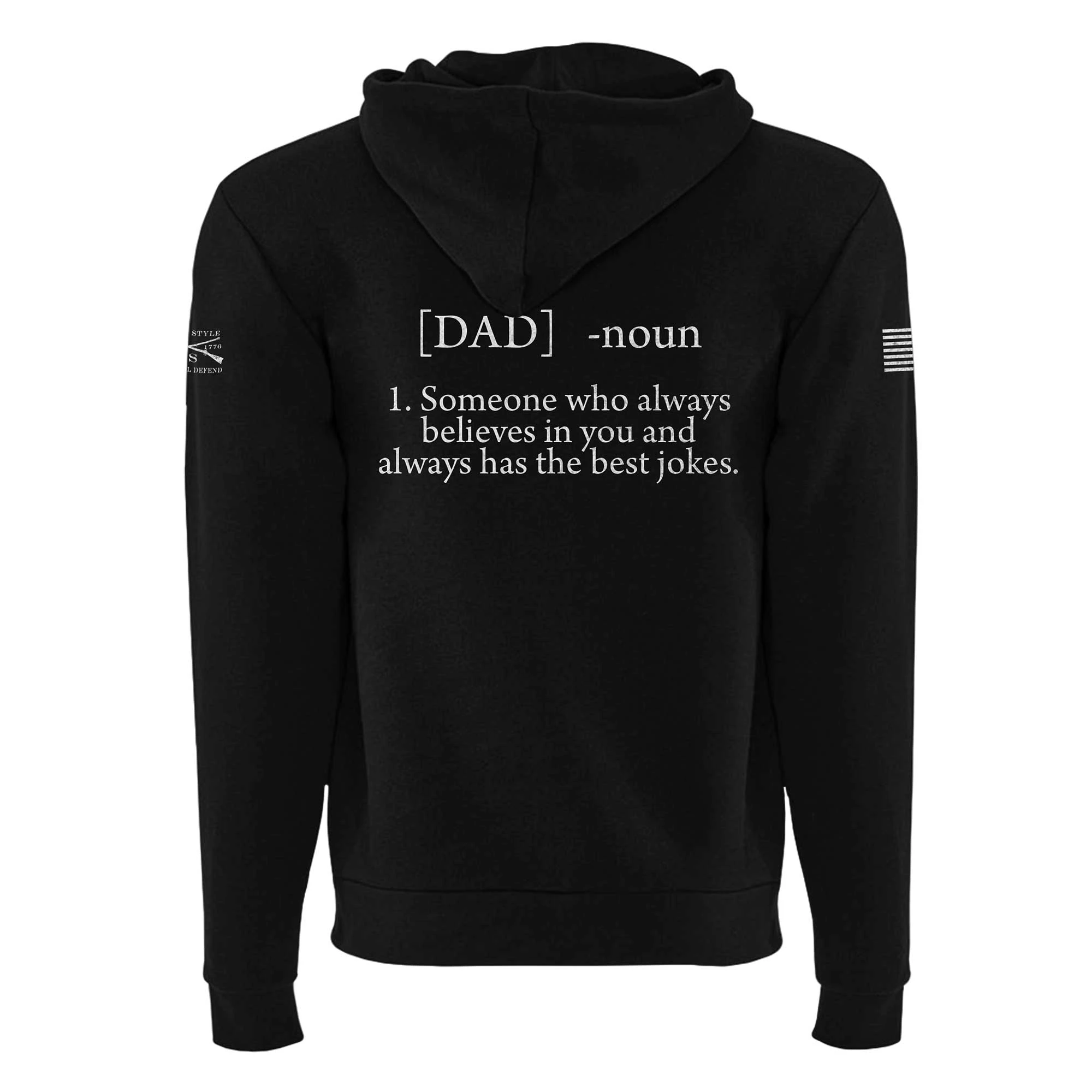 Men's Dad Defined Full-Zip Hoodie - Black 9 Men's Dad Defined Full-Zip Hoodie - Black - Image 7