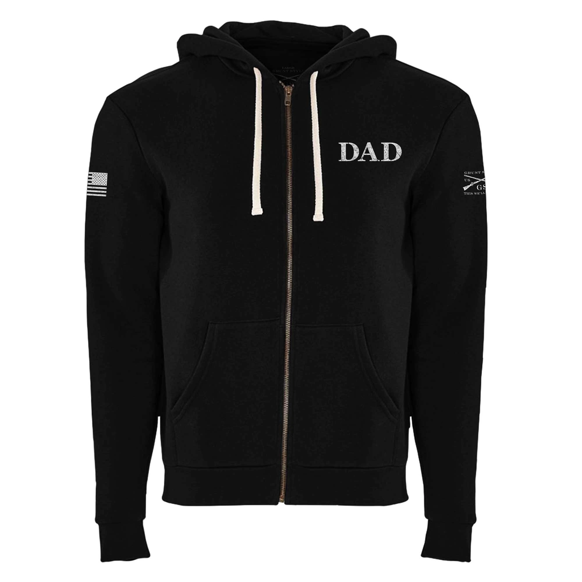 Men's Dad Defined Full-Zip Hoodie - Black 8 Men's Dad Defined Full-Zip Hoodie - Black - Image 6
