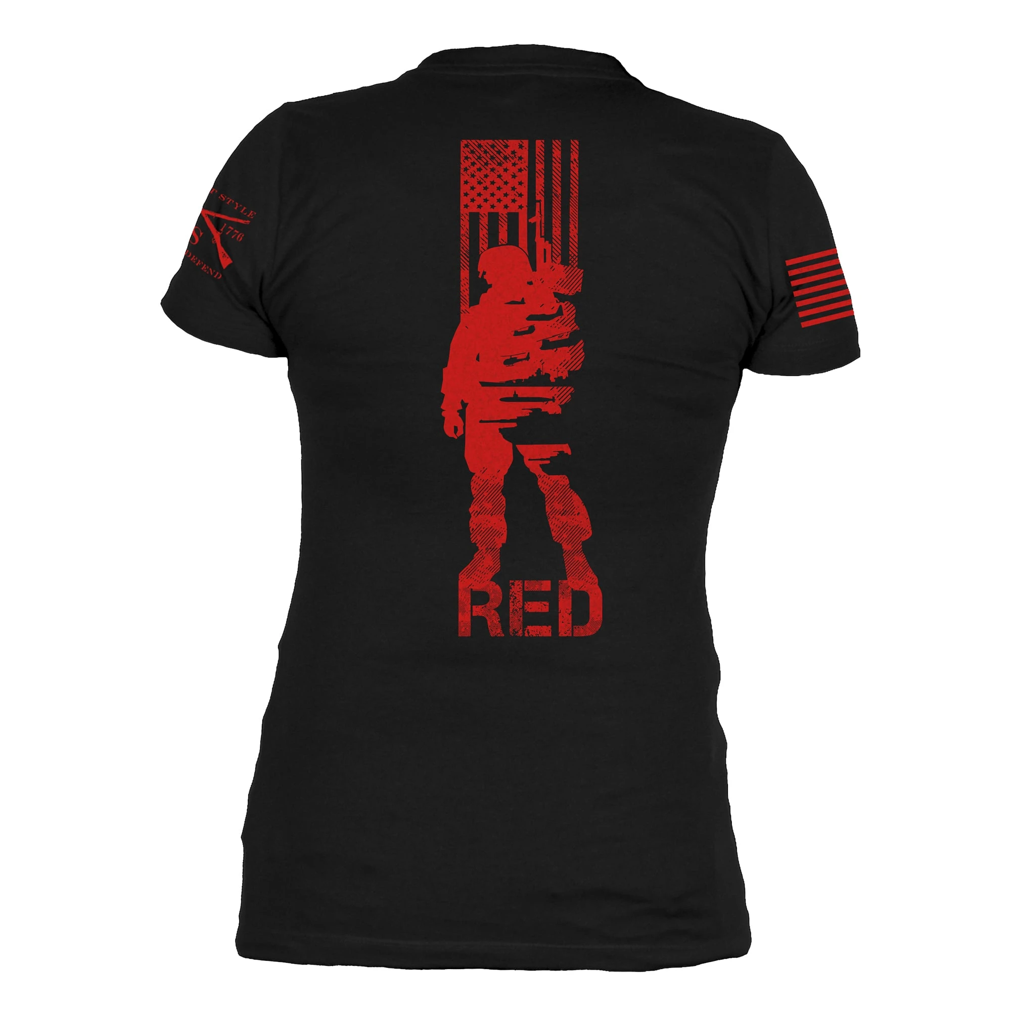 Women's R.E.D. All Forces V-Neck - Black 9 Women's R.E.D. All Forces V-Neck - Black - Image 7