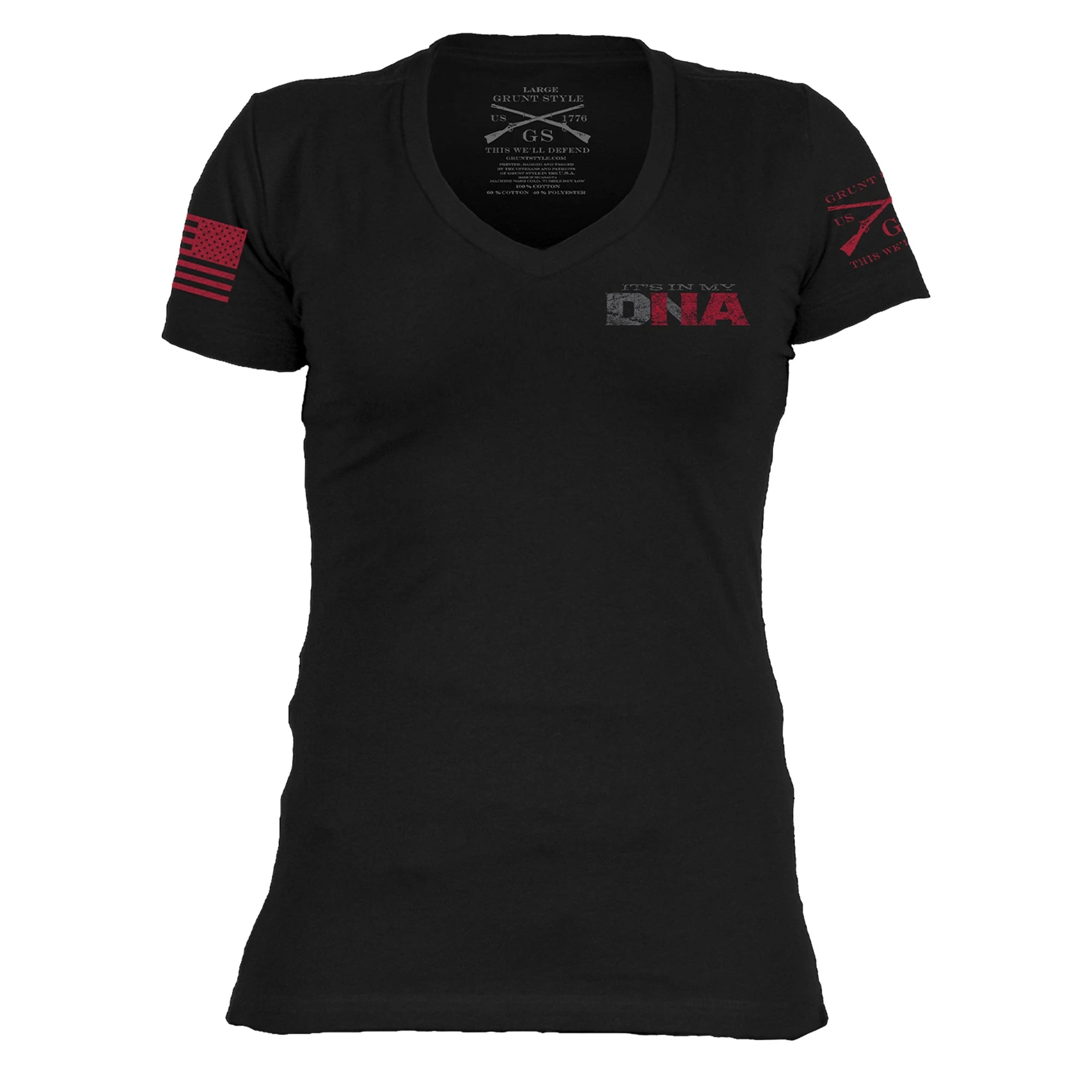 Women's Unapologetically 2A V-Neck - Black 9 Women's Unapologetically 2A V-Neck - Black - Image 7