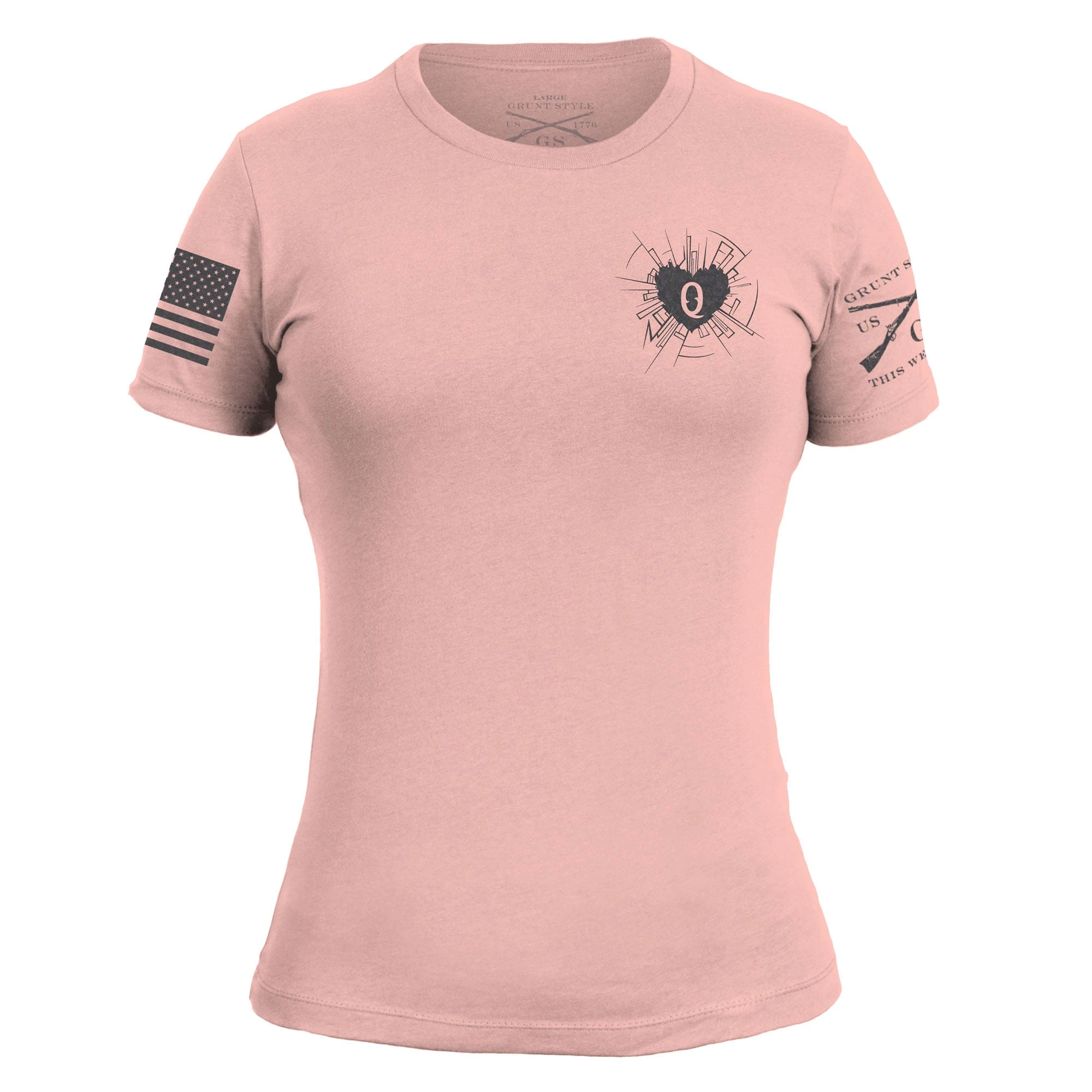Women's Heart And Soul Of A Warrior T-Shirt - Desert Pink 10 Women's Heart And Soul Of A Warrior T-Shirt - Desert Pink - Image 8